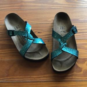 Ladies 6 Sylt Birkenstock Birki’s NIB Verde